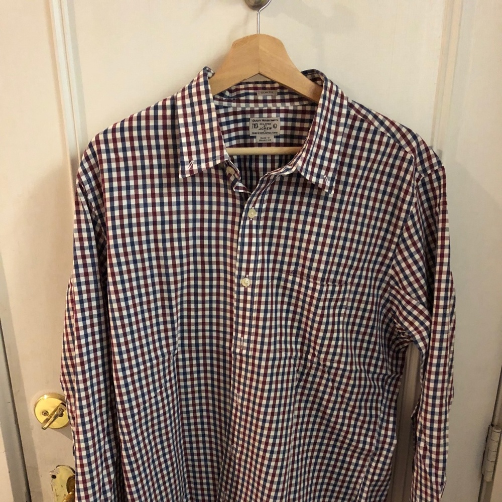 J. Crew Checkered Button Down Shirt